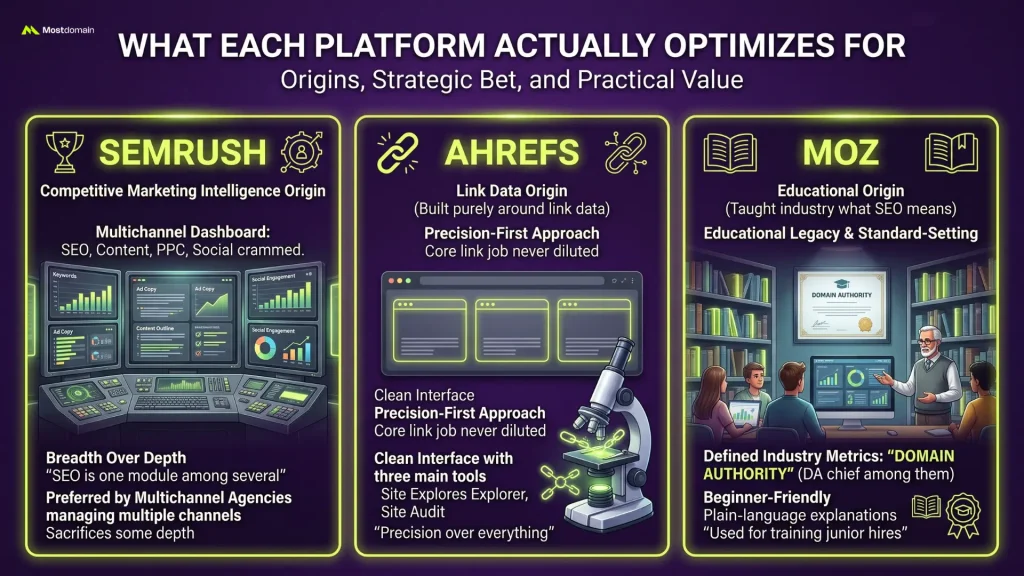What Each Platform Actually Optimizes For
