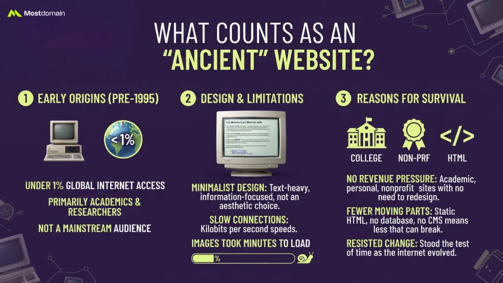 What Counts as an "Ancient" Website?