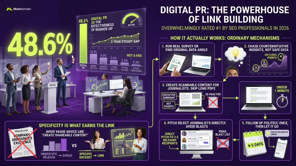Digital PR Is The Most Effective Links Technique