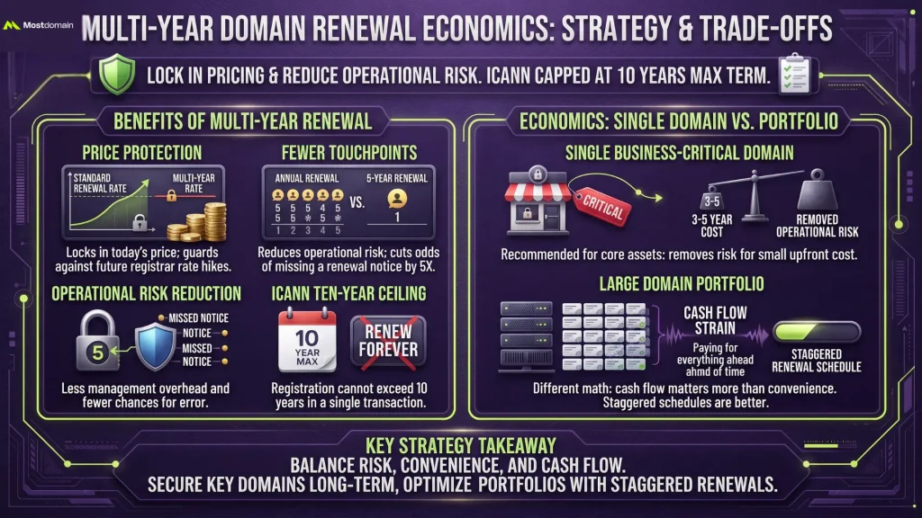 Multi-Year Domain Renewal Economics