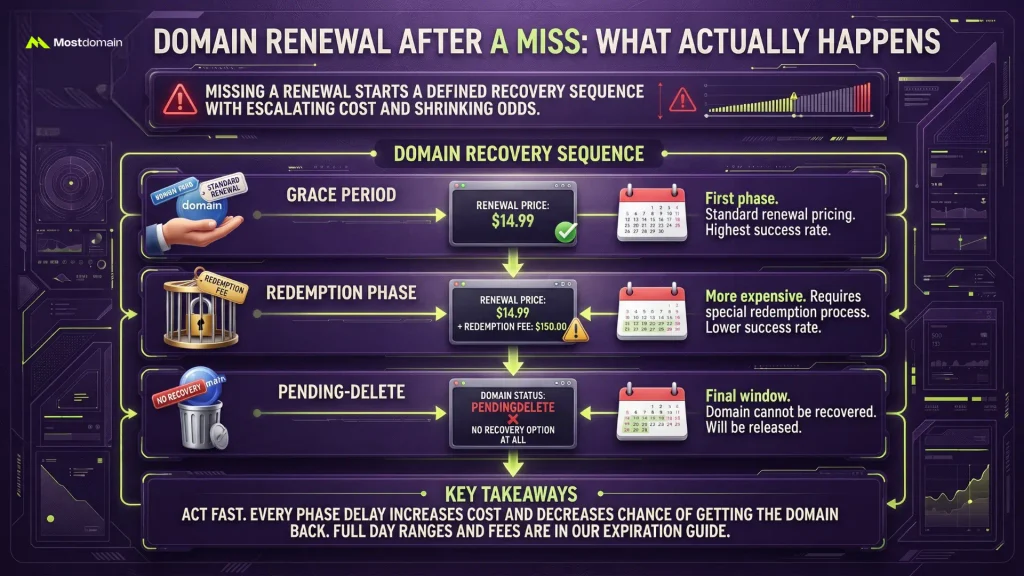 Domain Renewal After a Miss