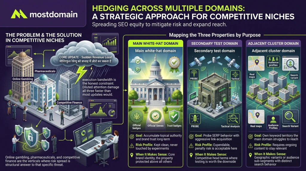 How Hedging Across Multiple Domains Works