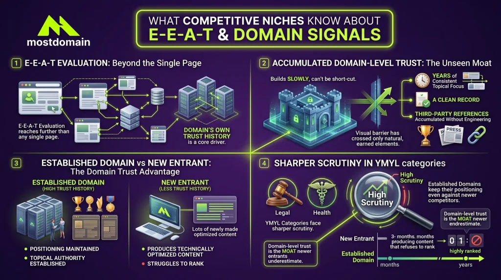 What Competitive Niches Know About E-E-A-T and Domain Signals