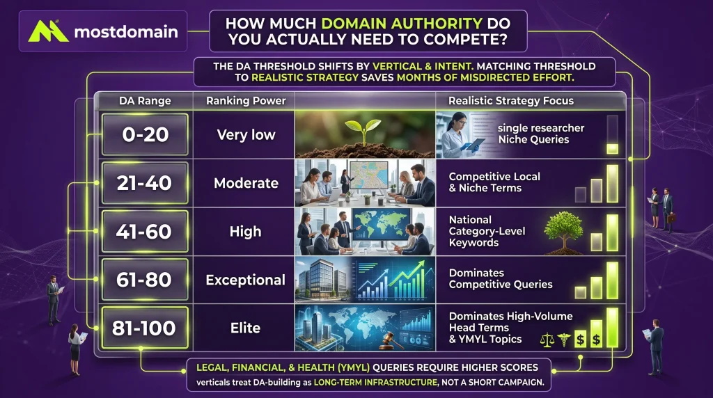 How Much Domain Authority Do You Actually Need to Compete?