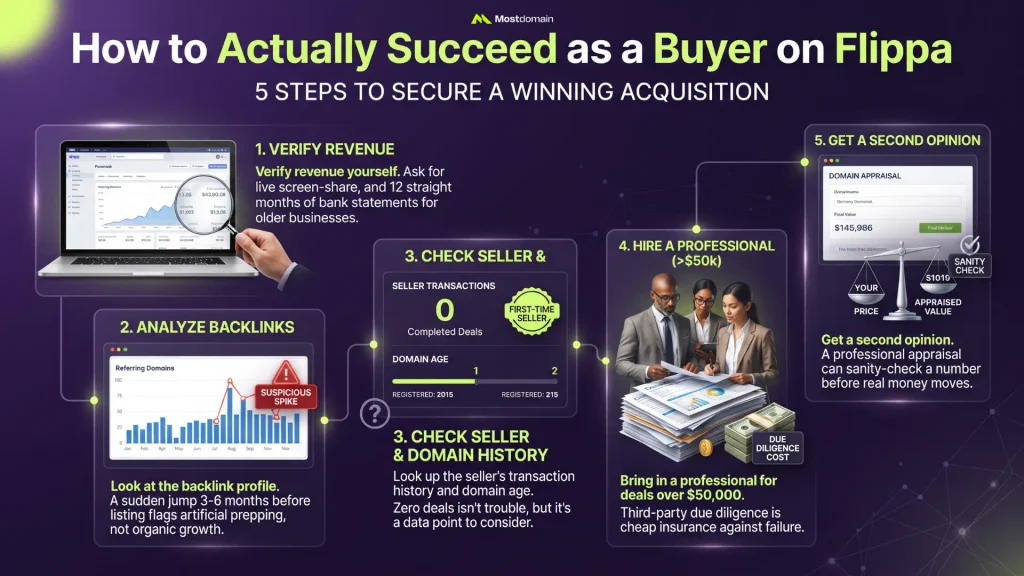 How to Actually Succeed as a Buyer on Flippa