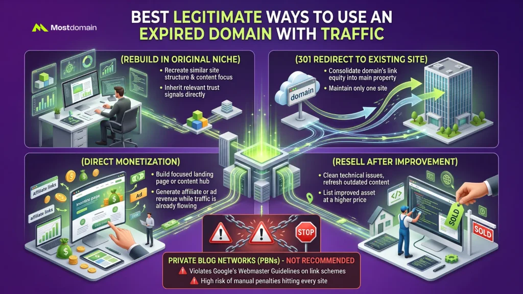 Best Legitimate Ways to Use an Expired Domain with Traffic