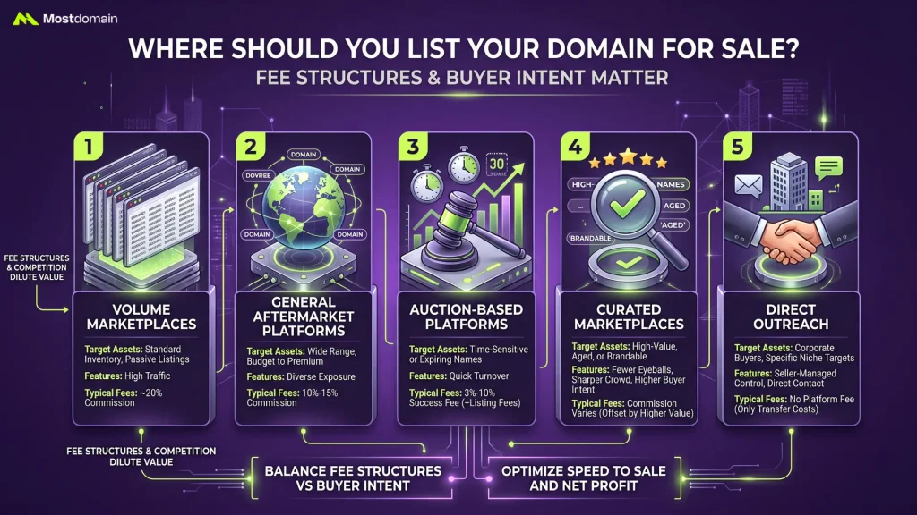 Where Should You List Your Domain for Sale?