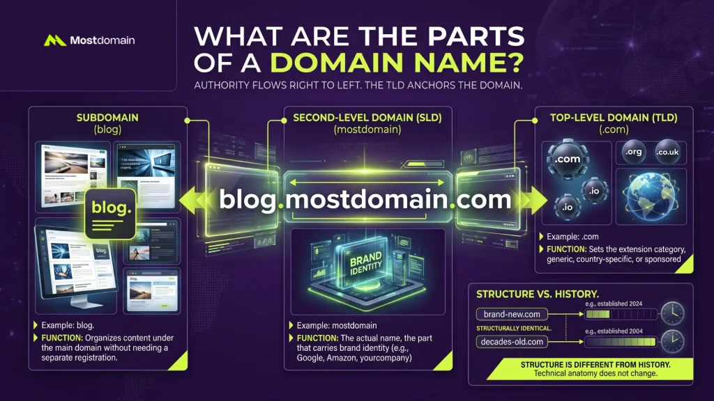 What Are the Parts of a Domain Name?