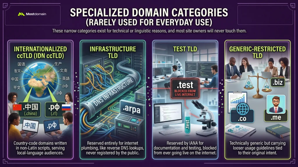 Other Domain Categories You'll Occasionally Run Into