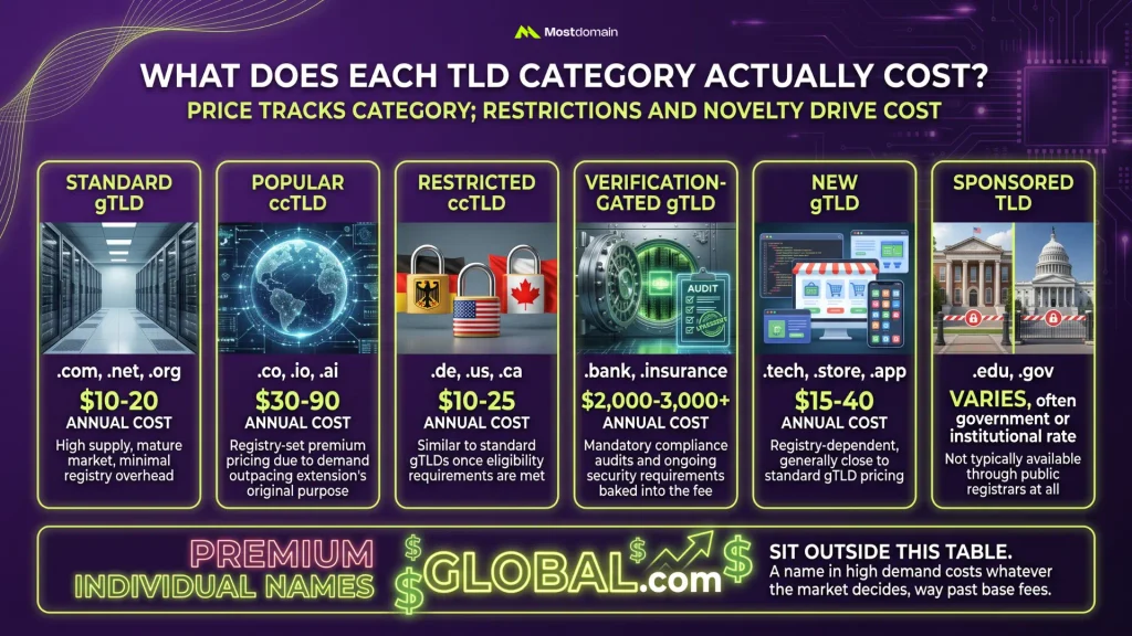 What Does Each TLD Category Actually Cost?