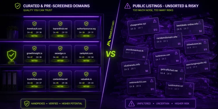 Curated Marketplace vs Public Drop List