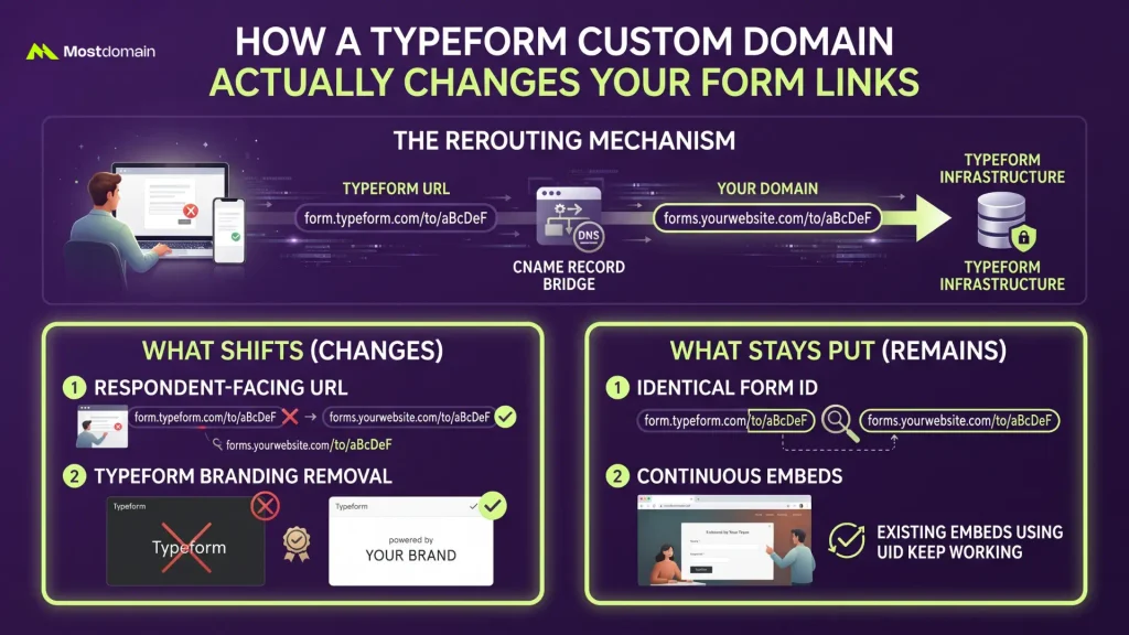 How a Typeform Custom Domain Actually Changes Your Form Links