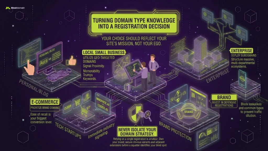 Turning Domain Type Knowledge Into a Registration Decision