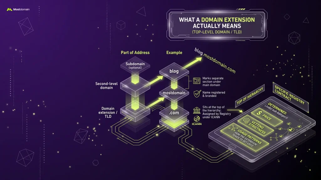 What ia a Domain Extension?