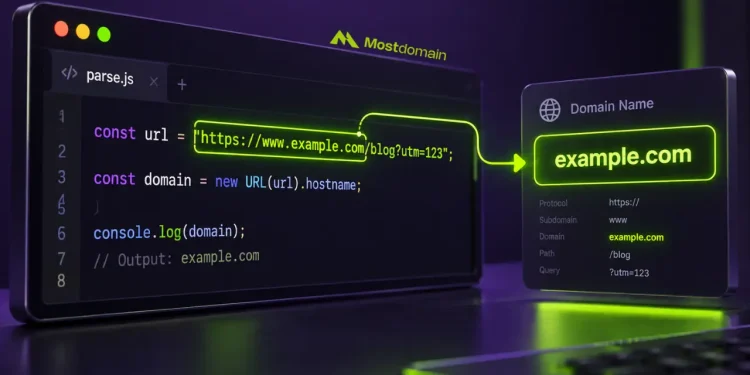 How to Extract a Domain Name From a String