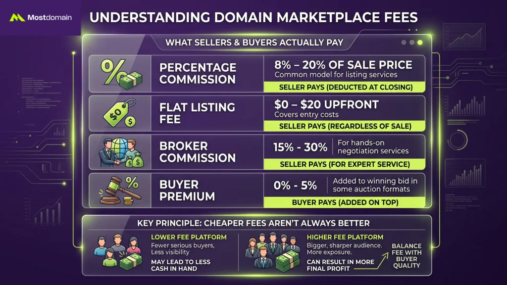 How Much Do Domain Marketplace Fees Actually Cost?