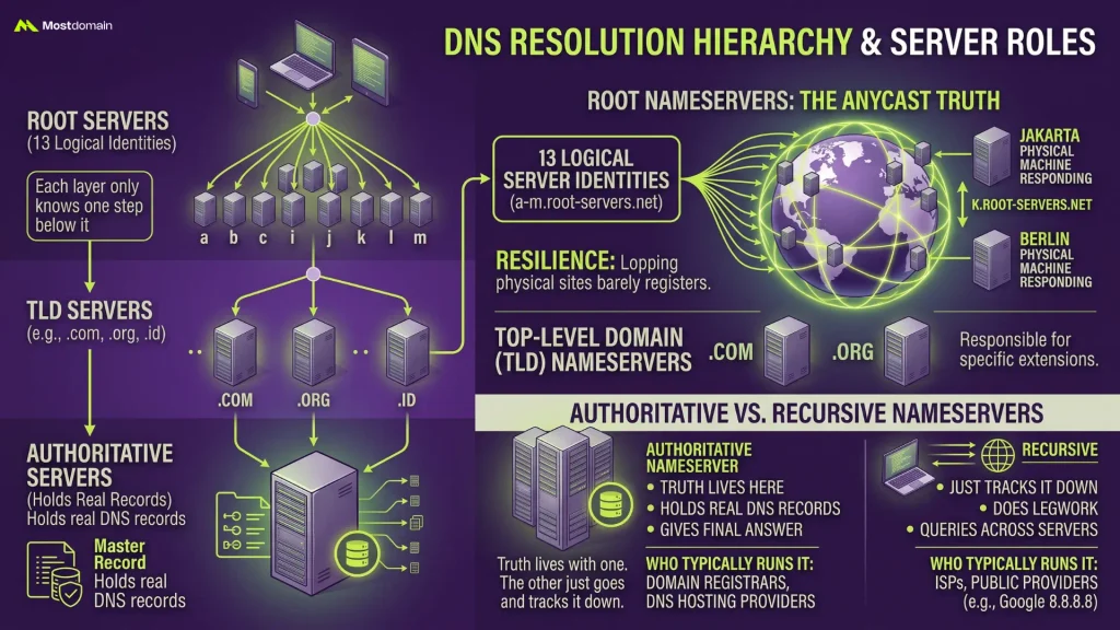 The Hierarchy Behind DNS Resolution