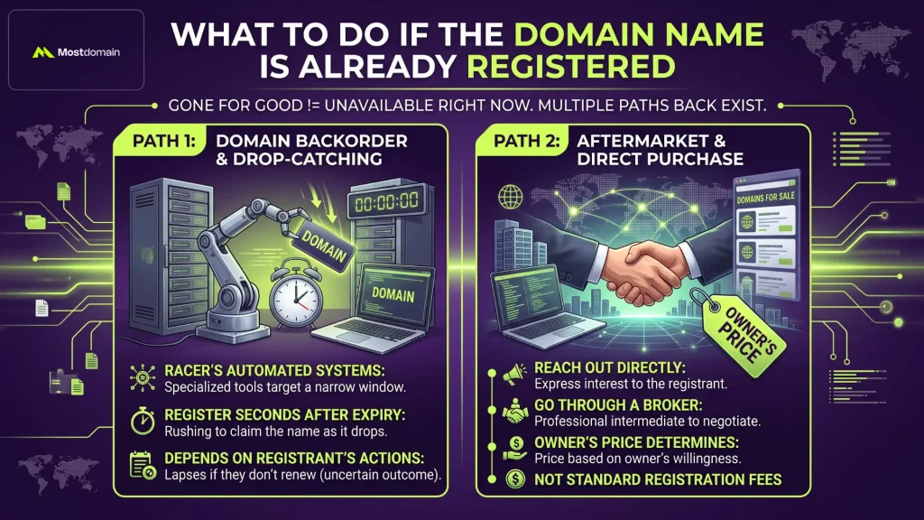 What to Do If the Domain Name Is Already Registered
