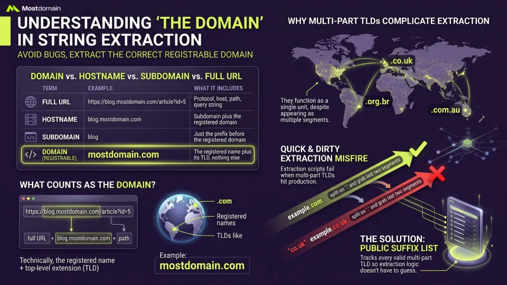 What Actually Counts as "The Domain" When Extracting From a String