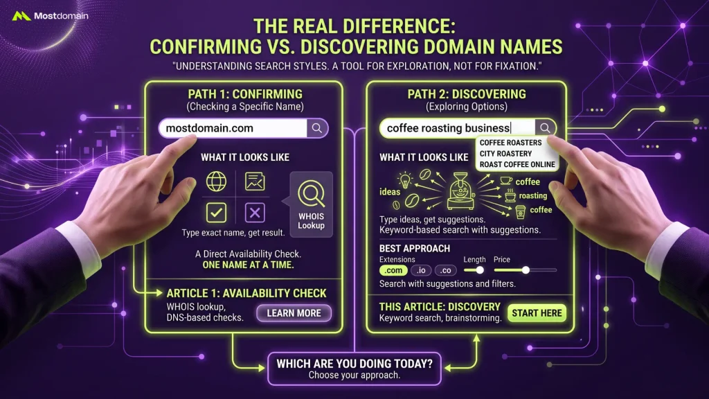 The Real Difference Between Looking and Confirming