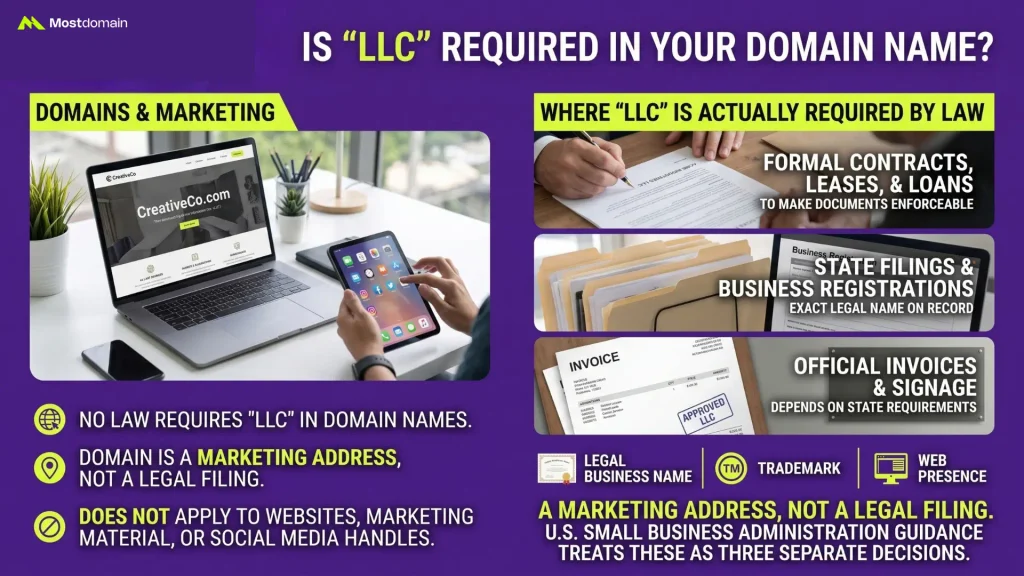 Do You Legally Have to Put LLC in Your Domain Name