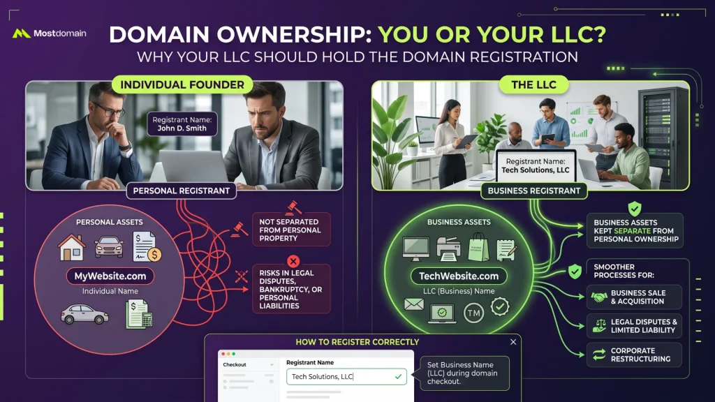Who Should Actually Own the Domain: You or Your LLC