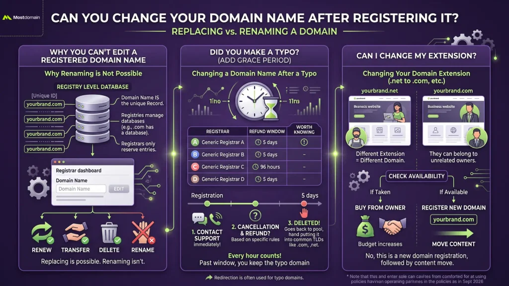 Can You Change Your Domain Name After Registering It?