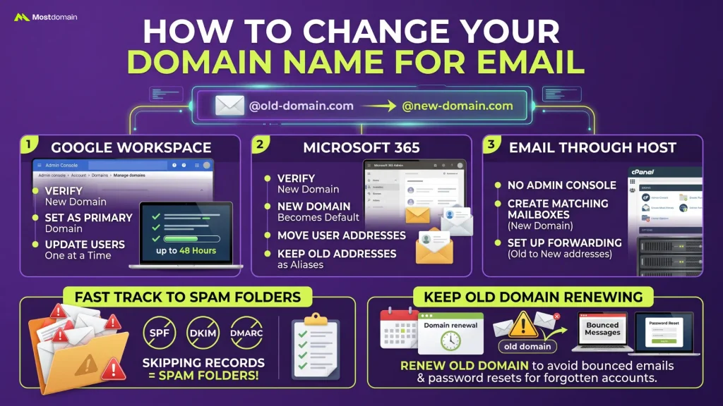How to Change Your Domain Name for Email