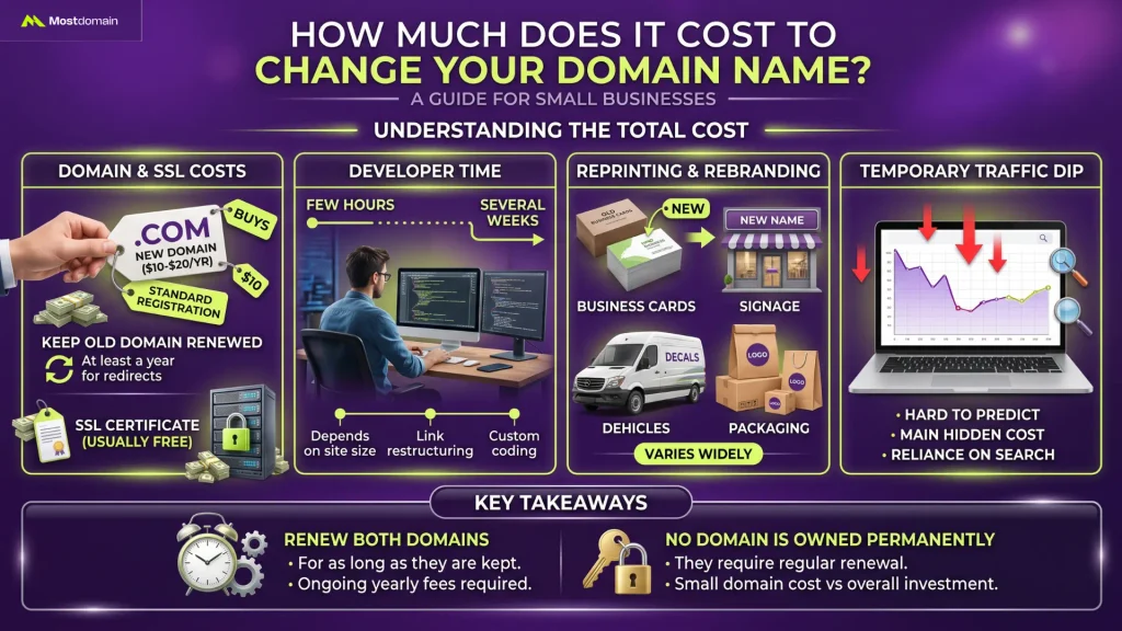 How Much Does It Cost to Change Your Domain Name?