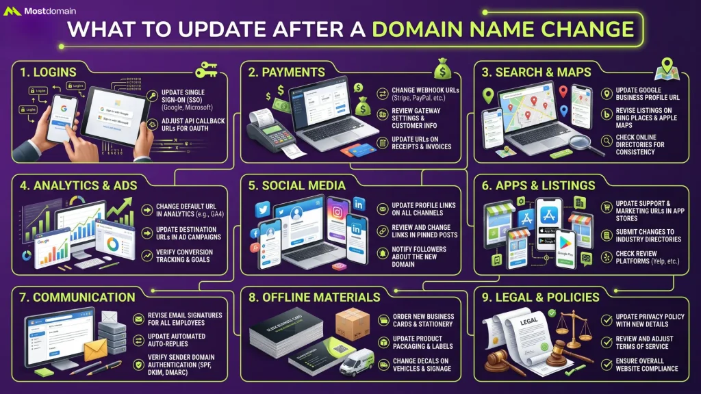 What to Update After You Change Your Domain Name