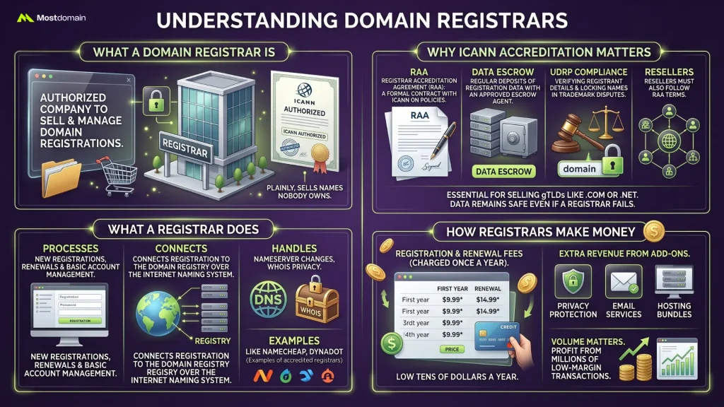 What a Domain Registrar Actually Is