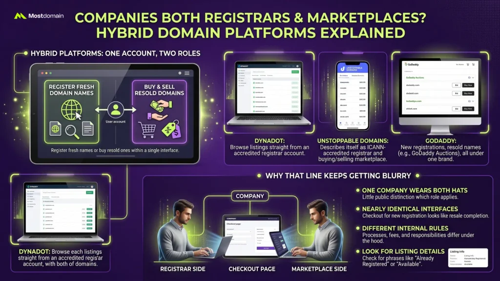 Can a Company Be Both a Registrar and a Marketplace?