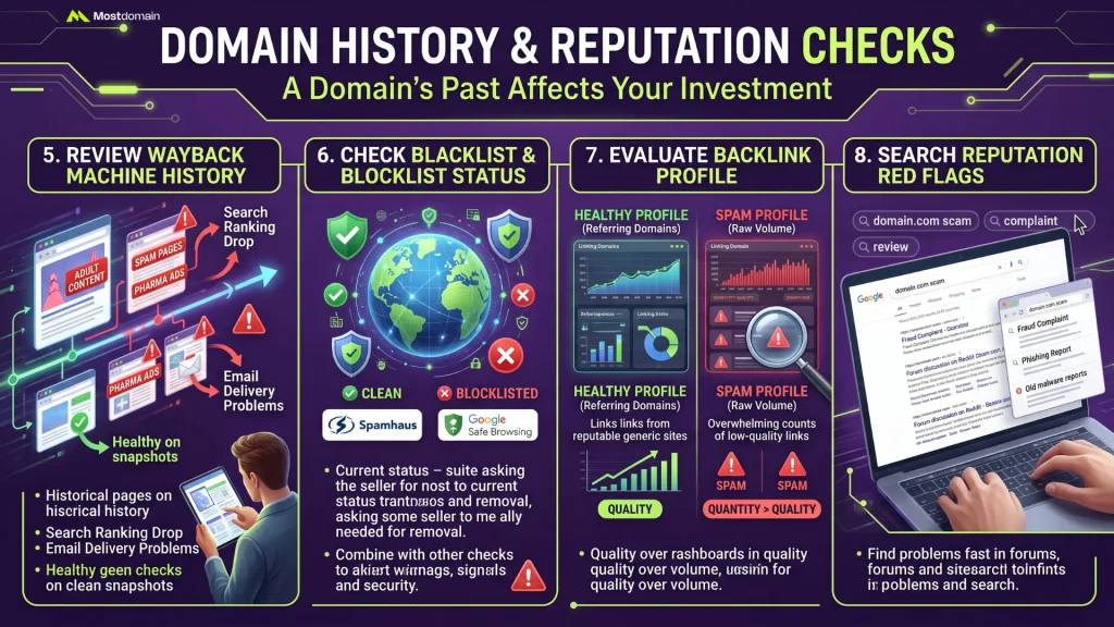 Domain History and Reputation Checks