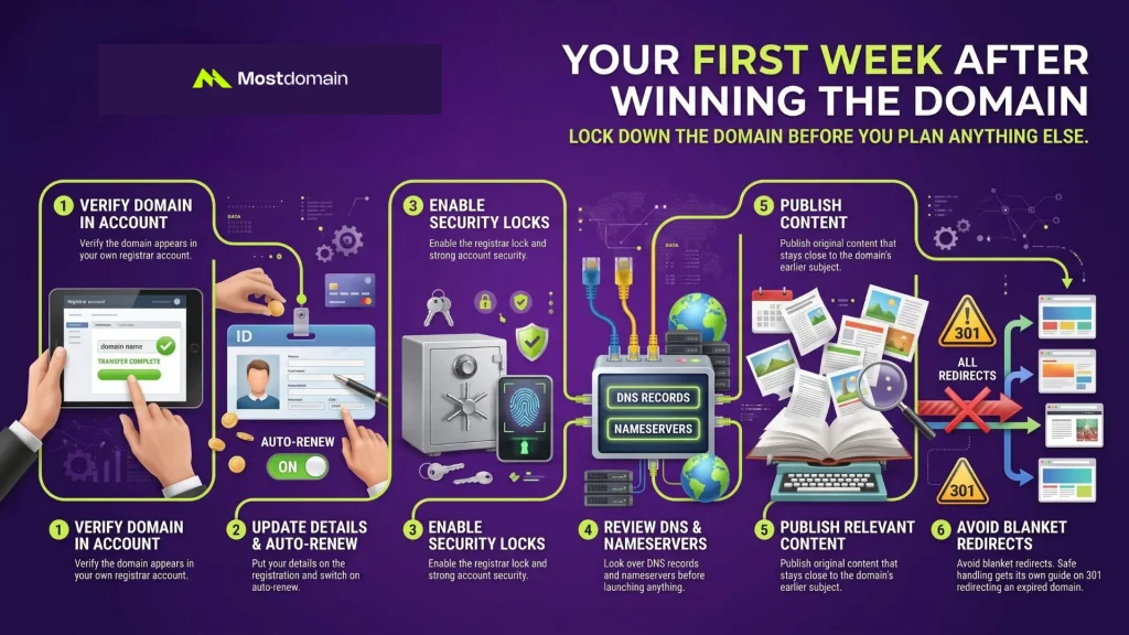 Your First Week After Winning the Domain