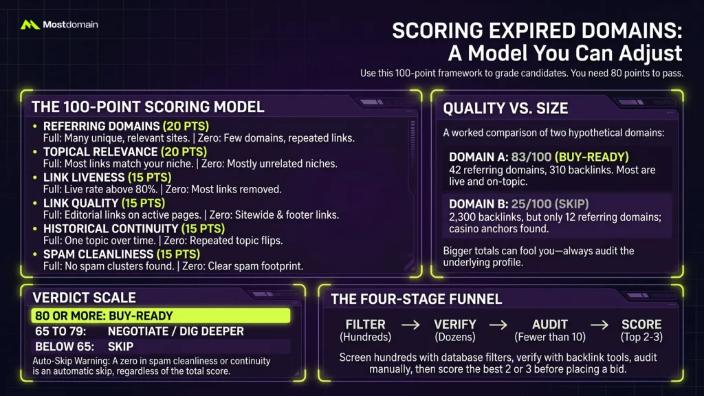 Scoring Expired Domains