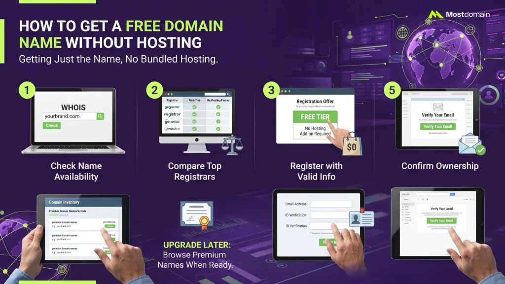How to Get a Free Domain Name Without Hosting