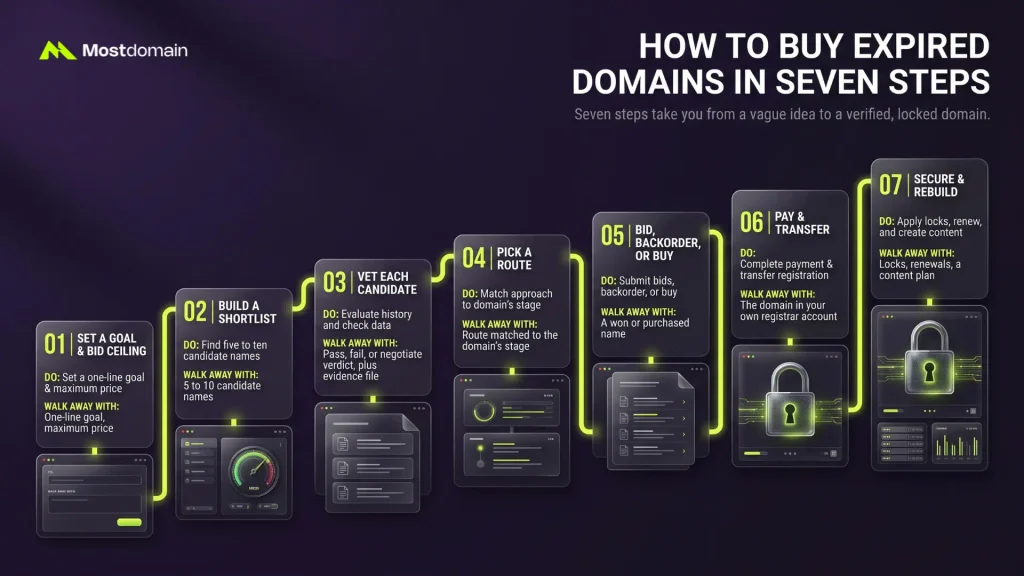 How to Buy Expired Domains in Seven Steps