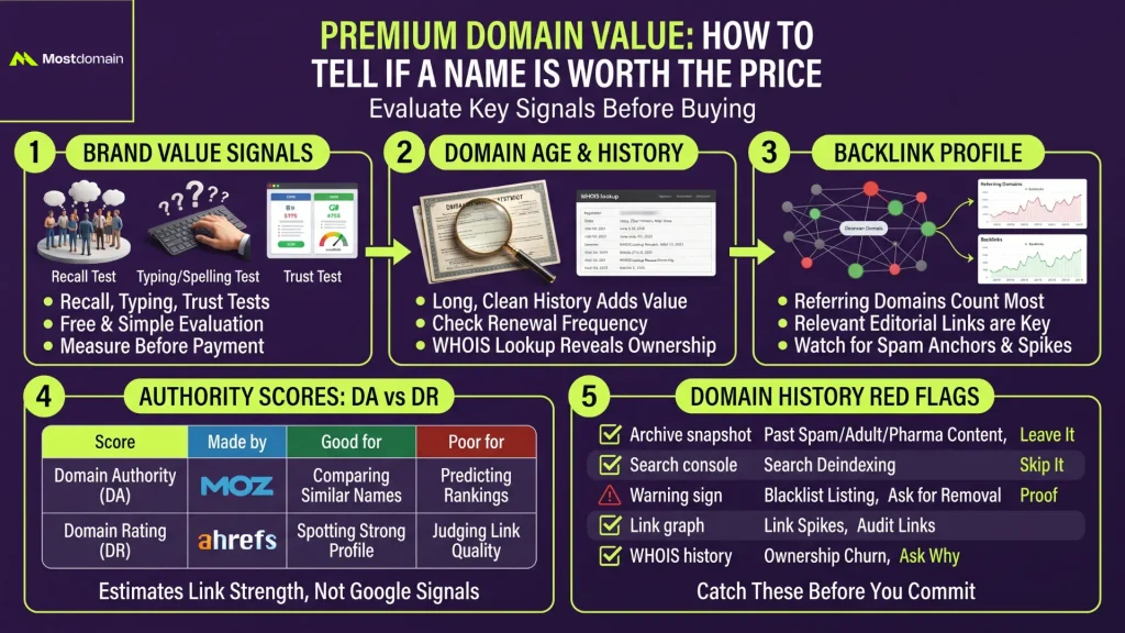 Premium Domain Value: How to Tell If a Name Is Worth the Price