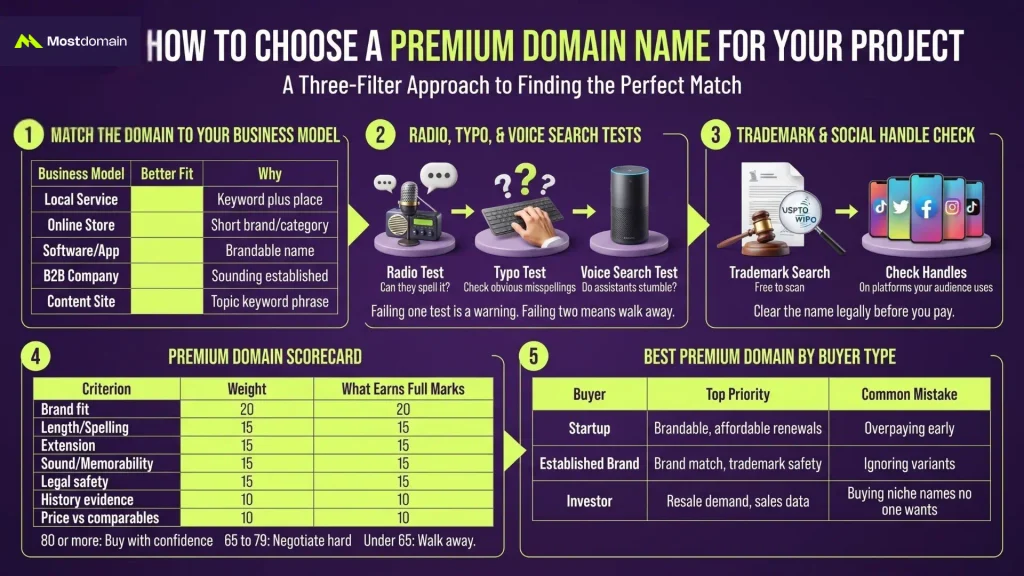 How to Choose a Premium Domain Name for Your Project