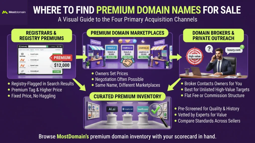 Where to Find Premium Domain Names for Sale