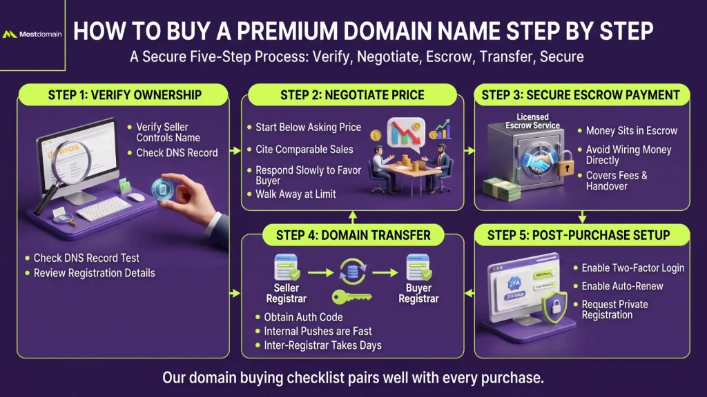 How to Buy a Premium Domain Name Step by Step