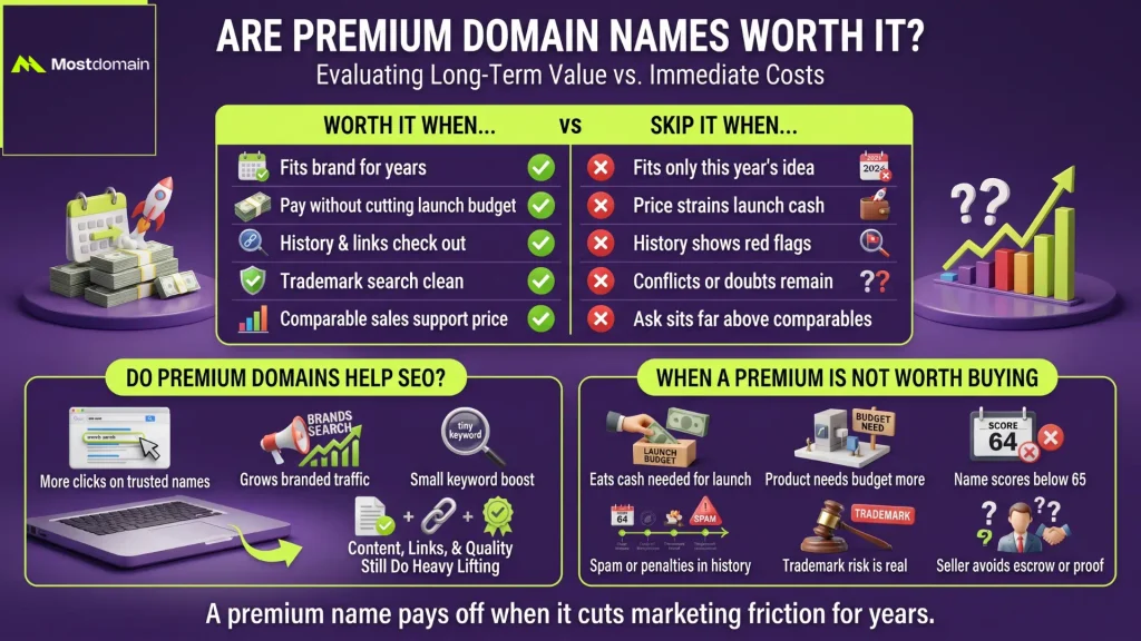 Are Premium Domain Names Worth It?