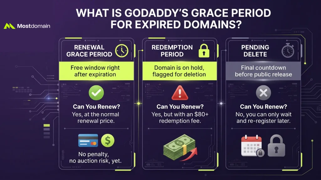 What Is GoDaddy's Grace Period for Expired Domains?