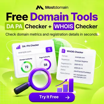 Tools DA PA and Whois Checker